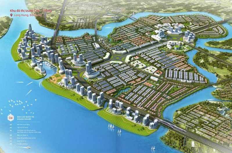phoi canh izumi city nam long dong nai